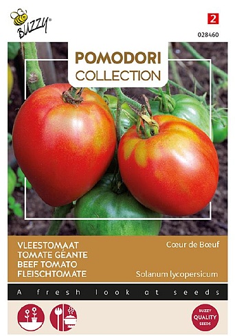 Rajčiak indeterminantný Coeur de Boeuf (býcie srdce) cca 0,75 g semien