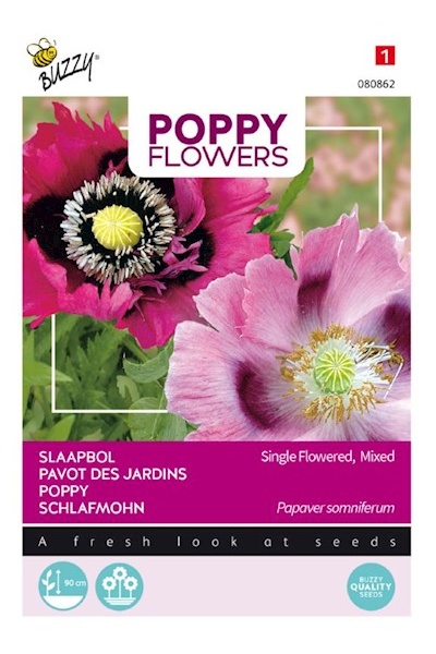 Papaver somniferum Okrasný mak, vlčí mak, Zmes cca 1 g