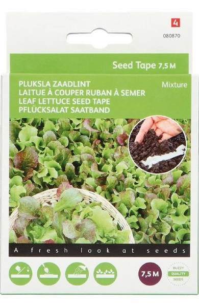 Výsevný pásik zmes šalátov 3x2,5 m (7,5 m)