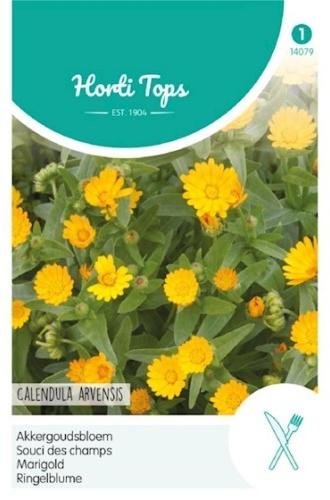 Calendula Arvensis, Jedlé kvety Nechtík roľný cca 2 g semien