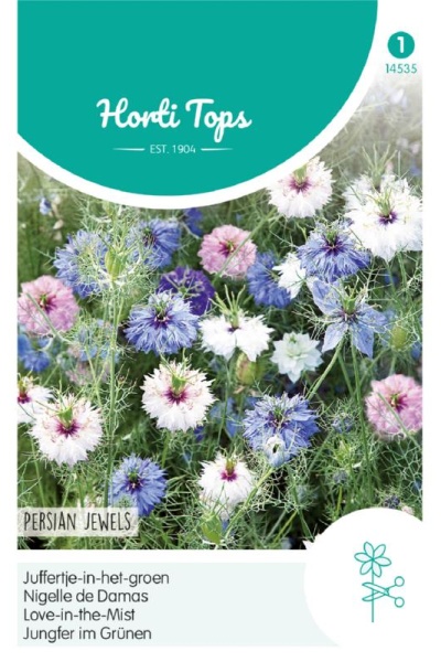 Nigella damascena, černuška, Persian Jewels zmes cca 1,5 g semien