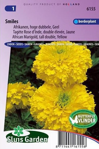 Tagetes erecta Double smiles yellow 0,5g cca 150 semien