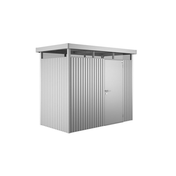 Biohort záhradný domček HighLine® H1 275x155x222 strieborno metalický