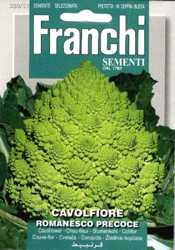 Karfiól špicatý  Romanesco Precoce 30/51 cca 4 g