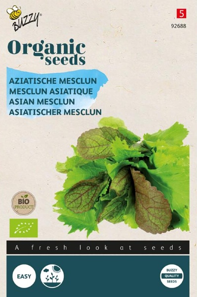 Šalát ázijská zmes Asian Mesclun BIO cca 3 g