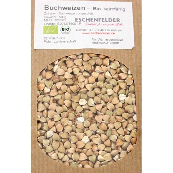 BIO semená na klíčenie a mikrozeleninu Pohánka 500 g 