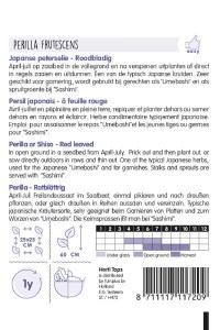 semená perilly fialovej