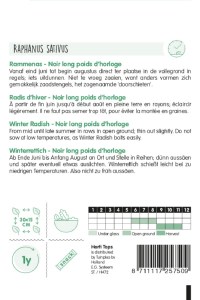 Zimná redkovka, cierna redkovka, Black Spanish Long,