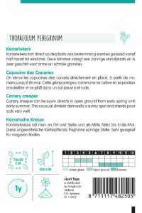 Kapucínka stahovavá, kanárska Tropaeolum peregrinum